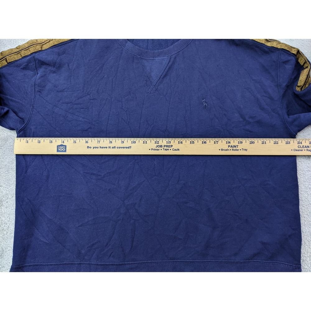 Polo Ralph Lauren Women's L Long Sleeve Pullover Sweatshirt Navy w/Gold Braids - Picture 5 of 11